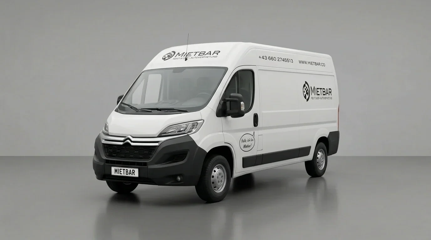 Transporter L3H2 mieten Rheintal - 13 m3 Ladevolumen